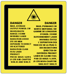 SLA 825 Dual/SLA 750 Series User Guide - Label Installation Diagram